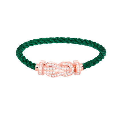 [Royal Top]CHANCE LARGE 8 FIGURE BUCKLE FULL DIAMOND BRACELET ROSE GOLD