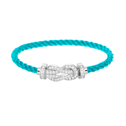 [Royal Top]CHANCE LARGE 8 FIGURE BUCKLE FULL DIAMOND BRACELET SILVER