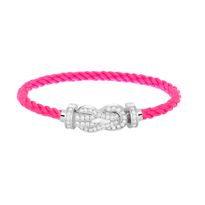 [Royal Top]CHANCE LARGE 8 FIGURE BUCKLE FULL DIAMOND BRACELET SILVER