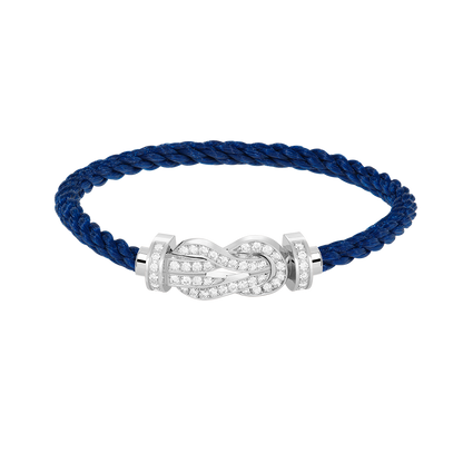 [Royal Top]CHANCE LARGE 8 FIGURE BUCKLE FULL DIAMOND BRACELET SILVER