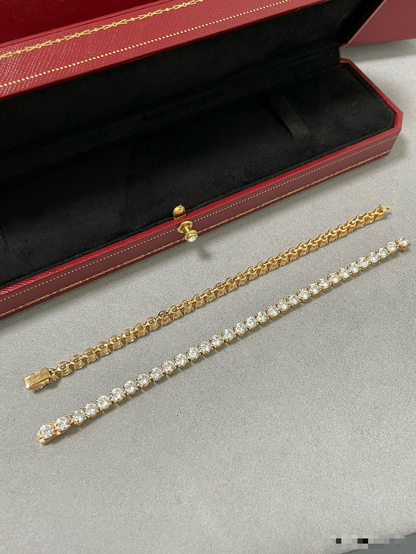 [Royal Top jewelrys]TENNIS BRACELET WITH FULL DIAMOND SETTING