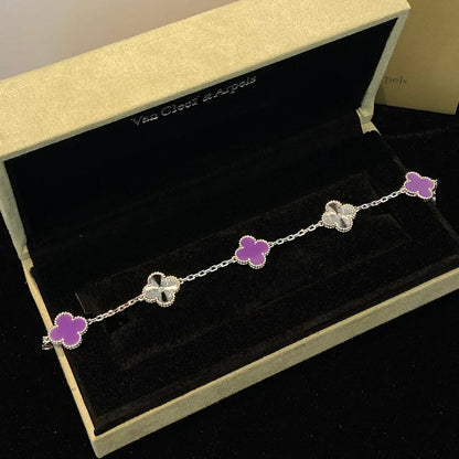[Royal Top] CLOVER 5 MOTIF VIOLET BRACELET COLLECTION