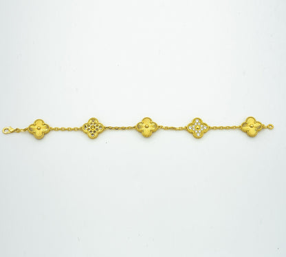 [Royal Top] CLOVER 5 MOTIF LASER BRACELET COLLECTION