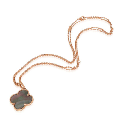 [Royal Top]CLOVER 25MM GOLD DARK MOP BIG CLOVER NECKLACE