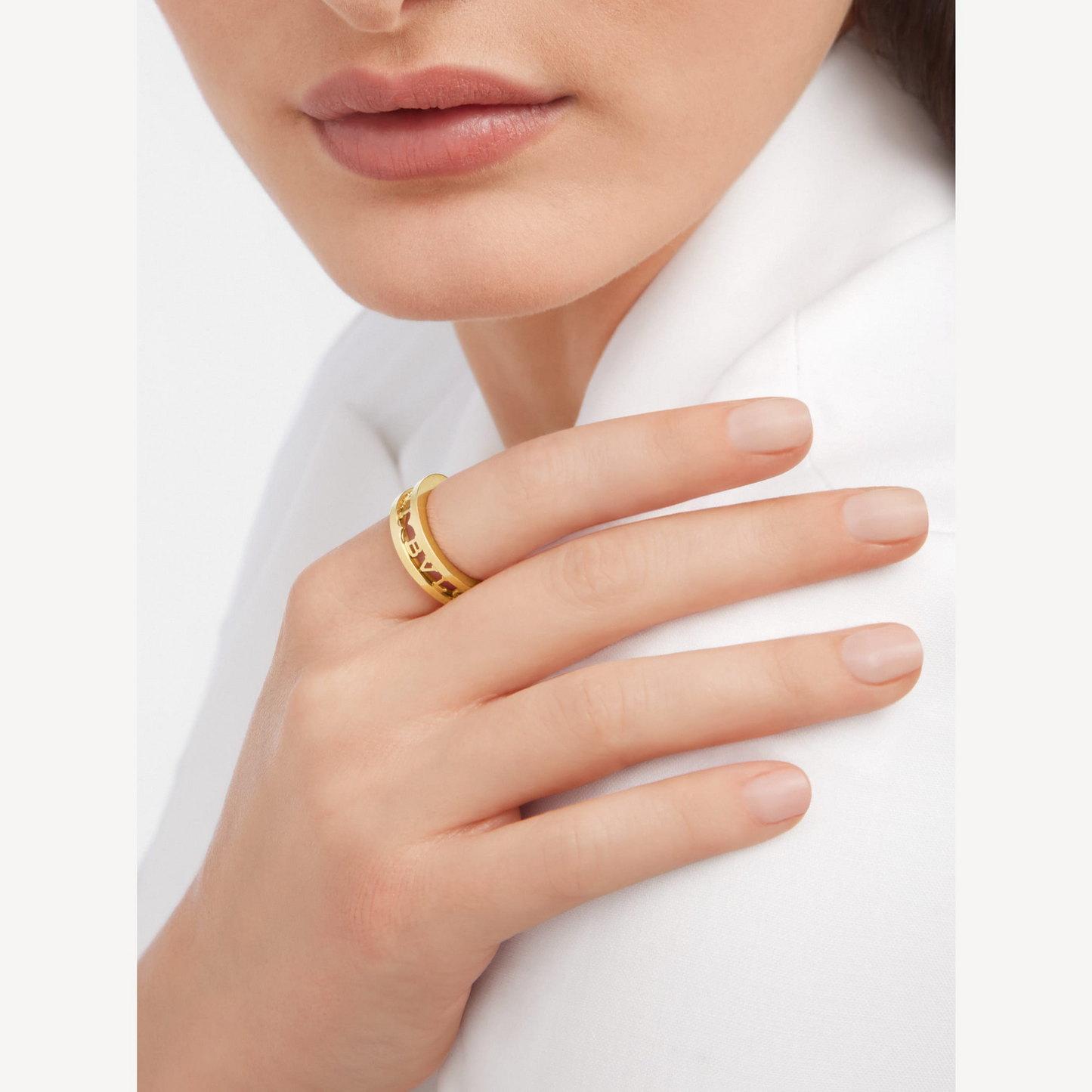 [Royal Top]ZERO 1 ONE-BAND WITH OPENWORK LOGO SPIRAL RING