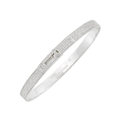 [Royal Top]HM KELLY BRACELET IN SILVER AND FULL PAVE DIAMOND