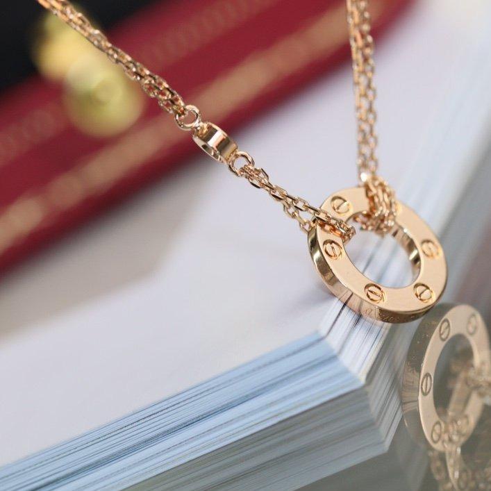 [Royal Top]LOVE NECKLACE ADJUSTABLE ROSE GOLD 2 DIAMOND