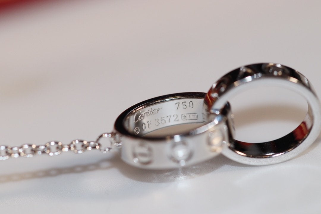 [Royal Top]LOVE NECKLACE PINK GOLD AND SILVER