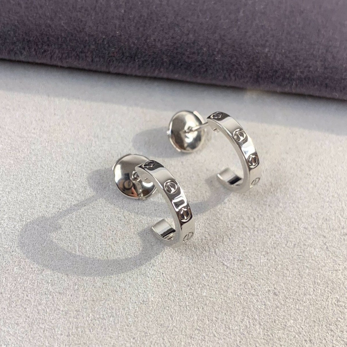 [Royal Top]LOVE EARRINGS 2.65MM SILVER