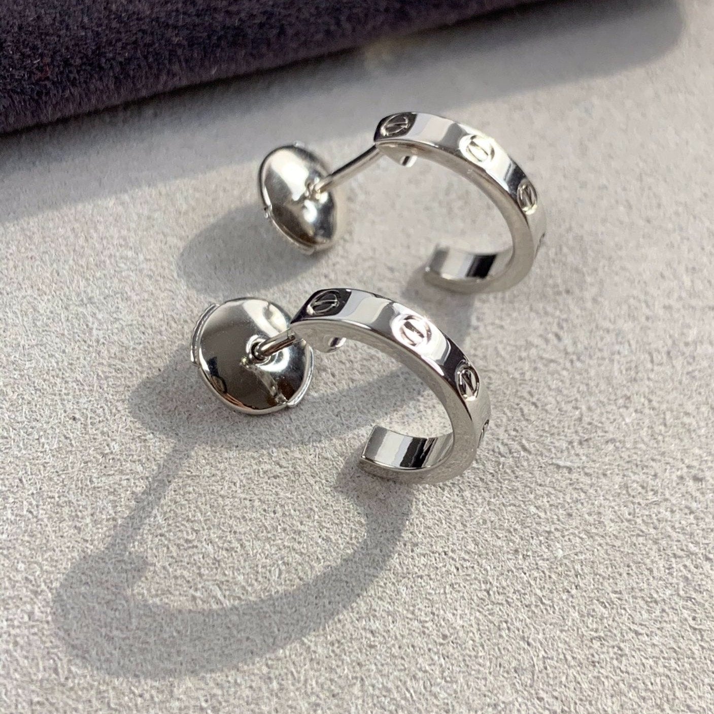 [Royal Top]LOVE EARRINGS 2.65MM SILVER