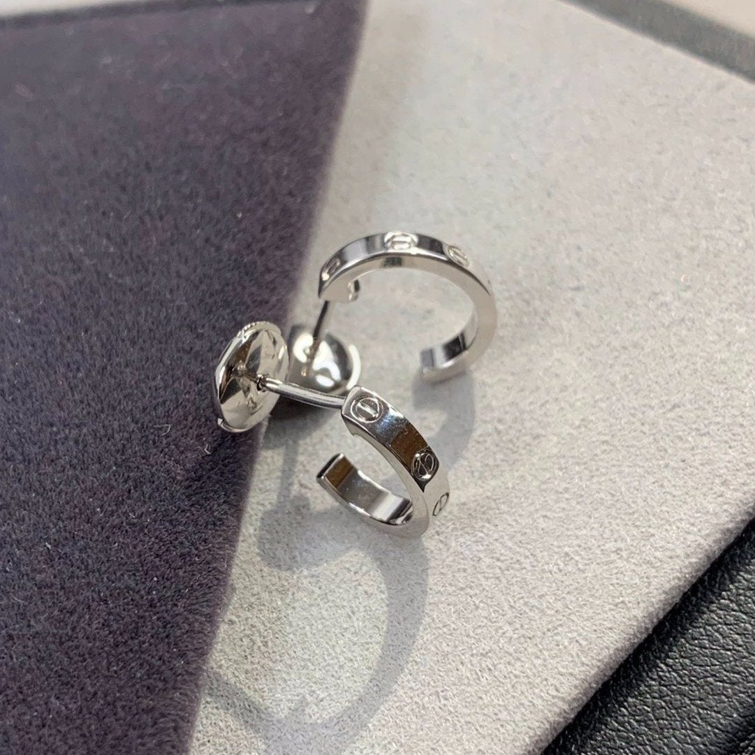 [Royal Top]LOVE EARRINGS 2.65MM SILVER