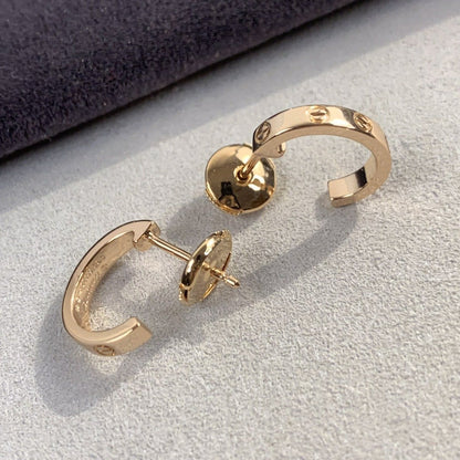 [Royal Top]LOVE EARRINGS 2.65MM PINK GOLD