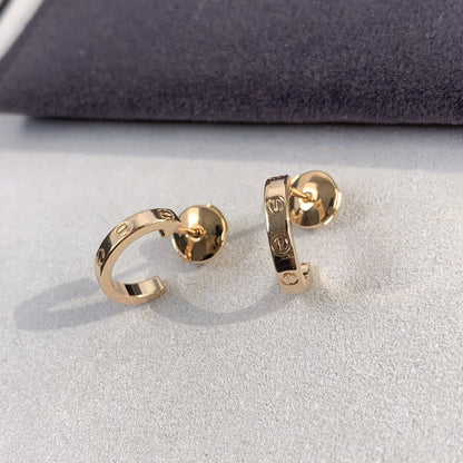 [Royal Top]LOVE EARRINGS 2.65MM PINK GOLD