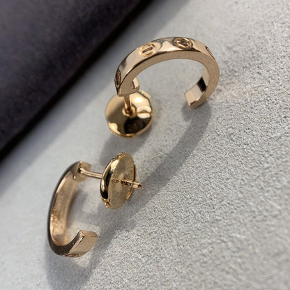 [Royal Top]LOVE EARRINGS 2.65MM PINK GOLD