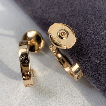 [Royal Top]LOVE EARRINGS 2.65MM PINK GOLD