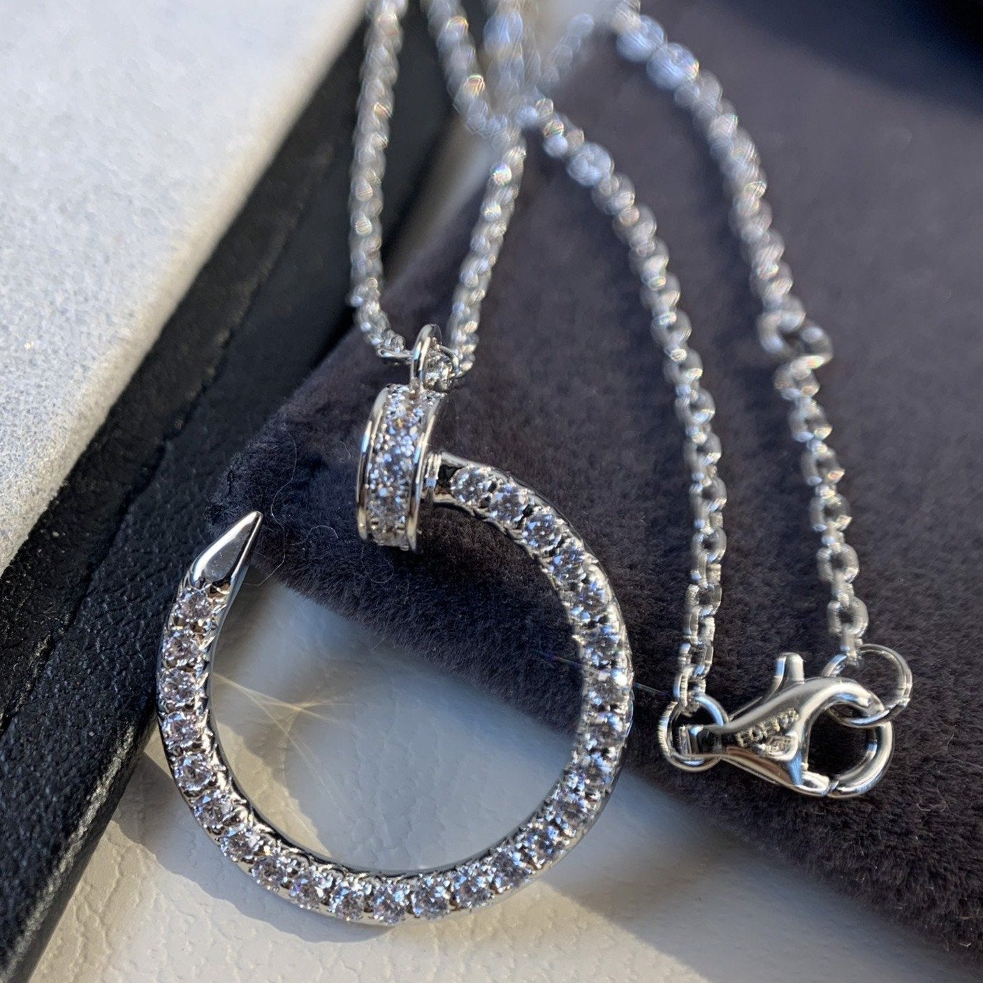 [Royal Top]JUSTE NECKLACE SILVER DIAMONDS
