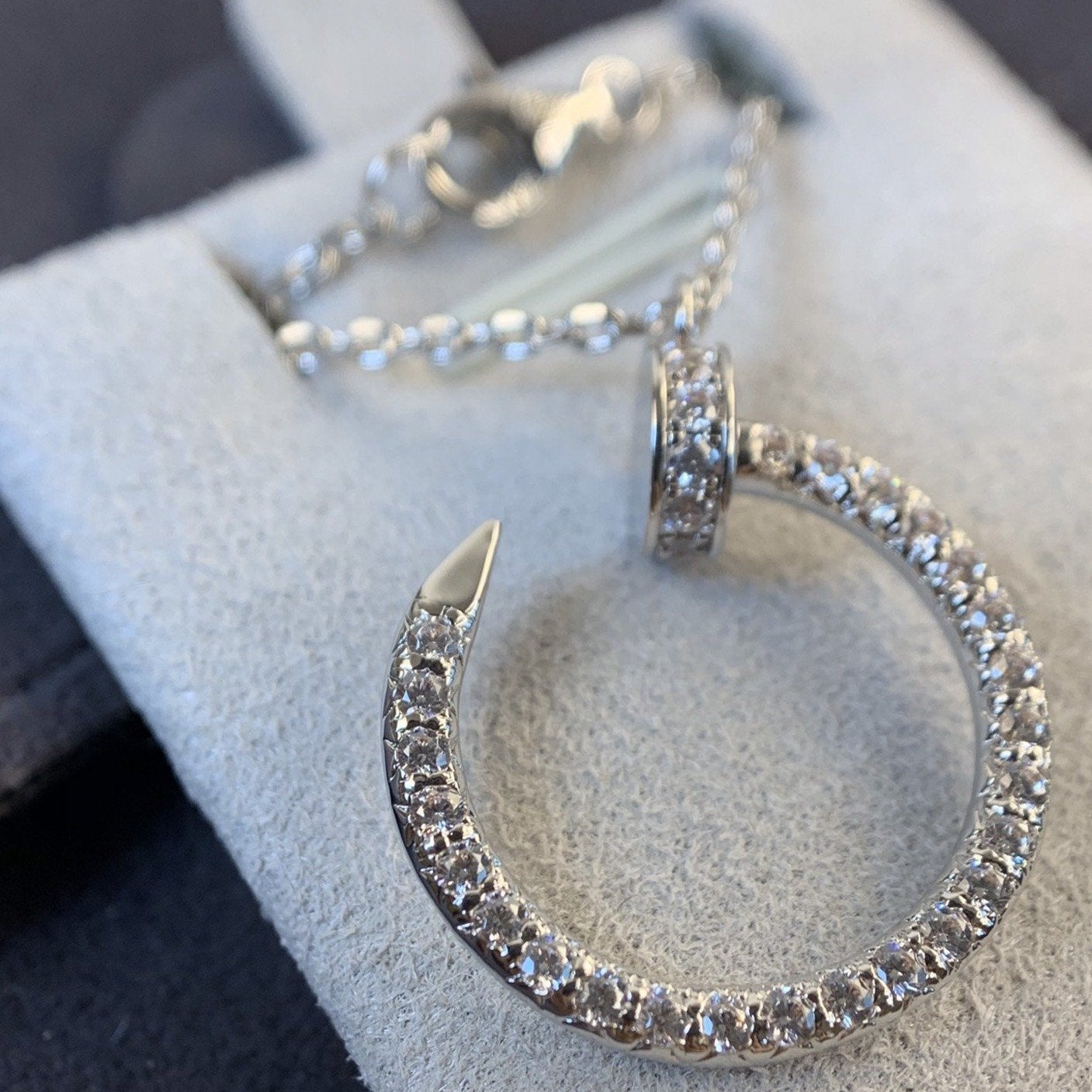 [Royal Top]JUSTE NECKLACE SILVER DIAMONDS