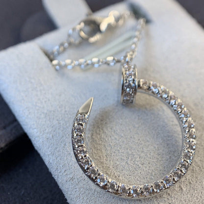 [Royal Top]JUSTE NECKLACE SILVER DIAMONDS