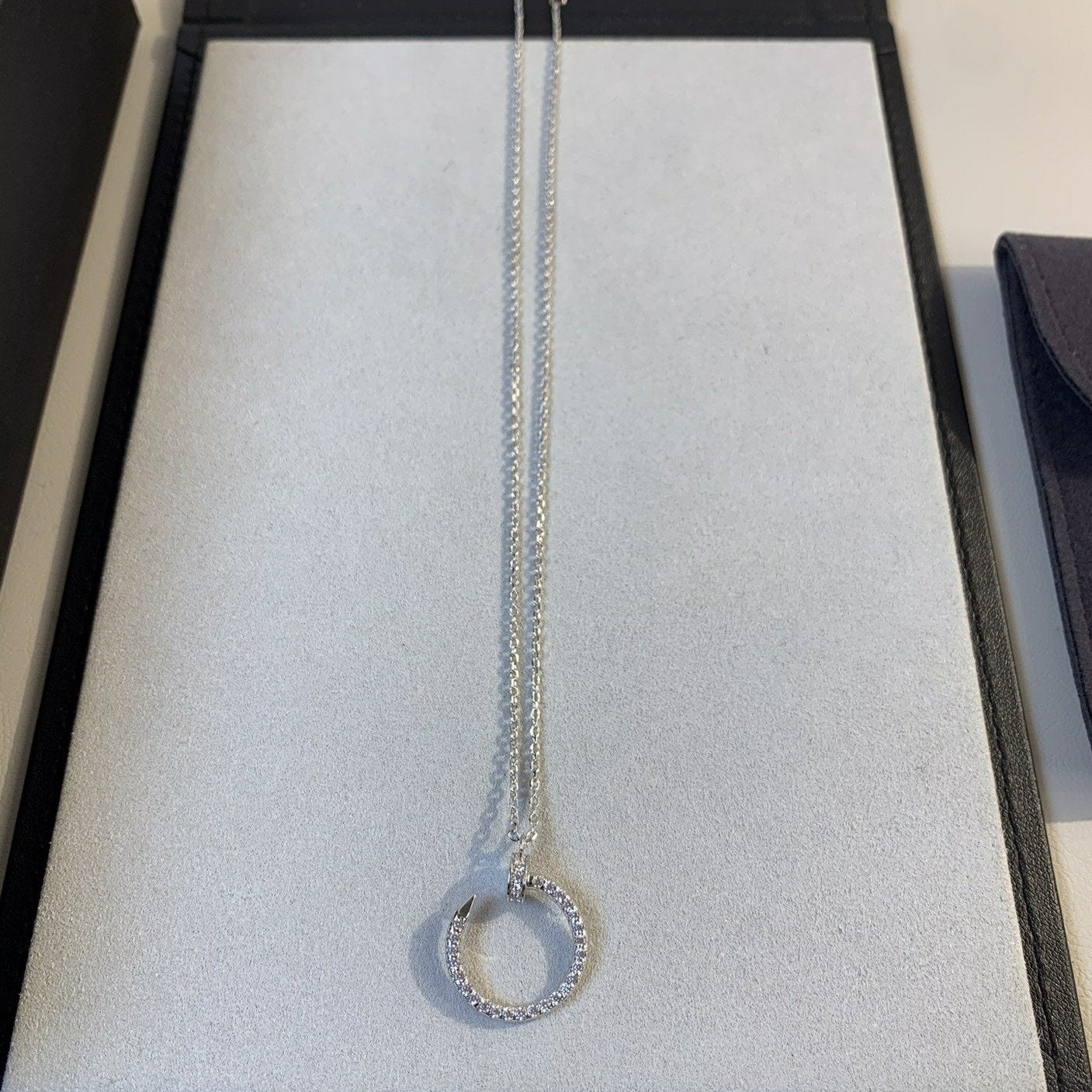 [Royal Top]JUSTE NECKLACE SILVER DIAMONDS