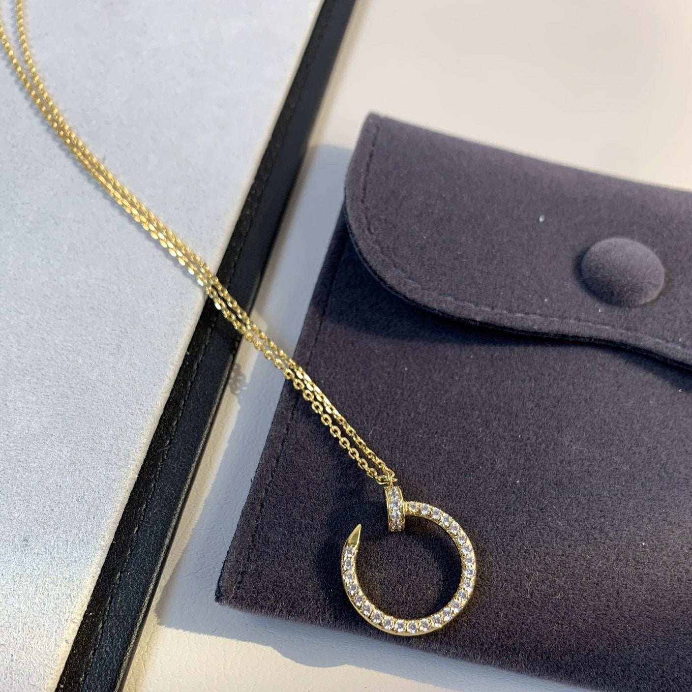 [Royal Top]JUSTE NECKLACE GOLD DIAMONDS