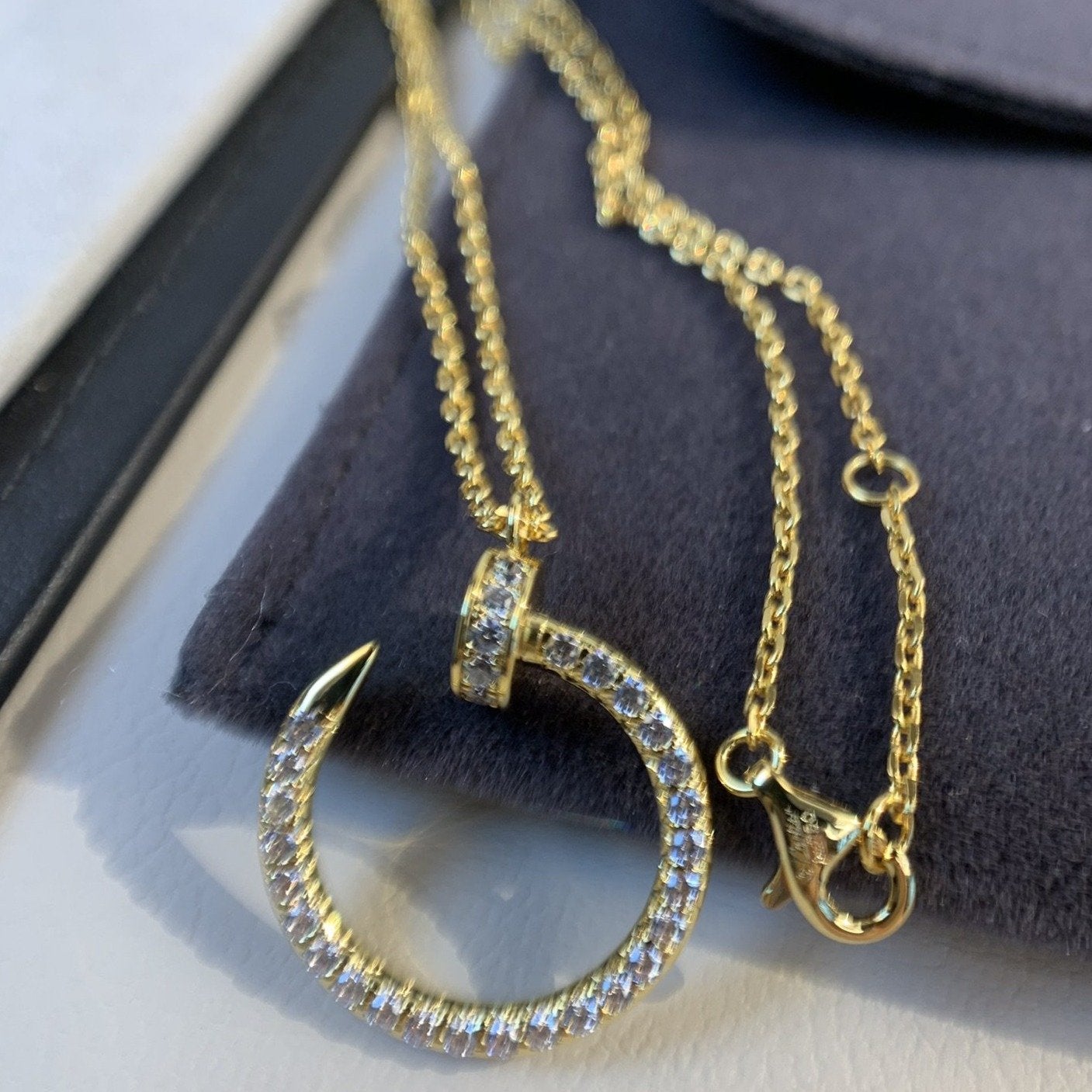 [Royal Top]JUSTE NECKLACE GOLD DIAMONDS