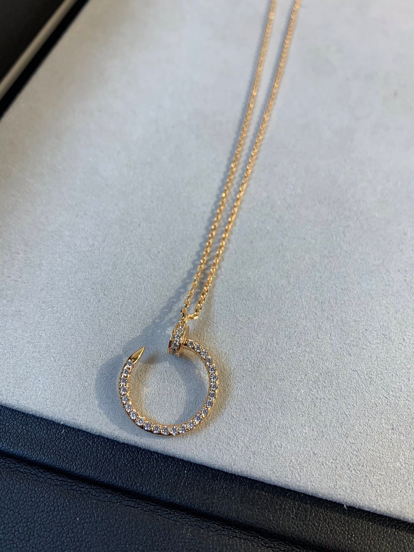 [Royal Top]JUSTE NECKLACE PINK GOLD DIAMONDS