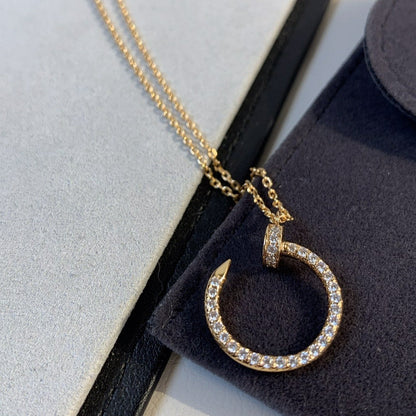 [Royal Top]JUSTE NECKLACE PINK GOLD DIAMONDS