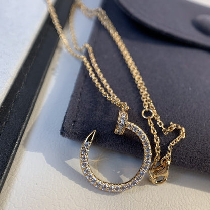 [Royal Top]JUSTE NECKLACE PINK GOLD DIAMONDS