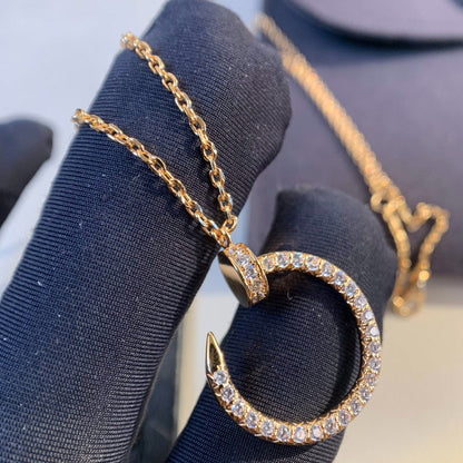 [Royal Top]JUSTE NECKLACE PINK GOLD DIAMONDS