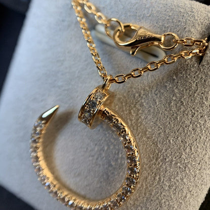 [Royal Top]JUSTE NECKLACE PINK GOLD DIAMONDS