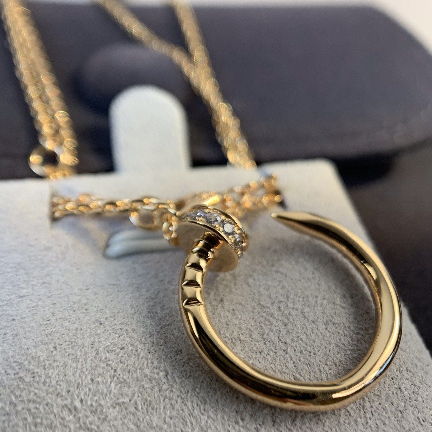[Royal Top]JUSTE NECKLACE PINK GOLD DIAMONDS