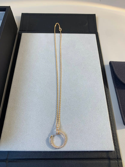 [Royal Top]JUSTE NECKLACE PINK GOLD DIAMONDS