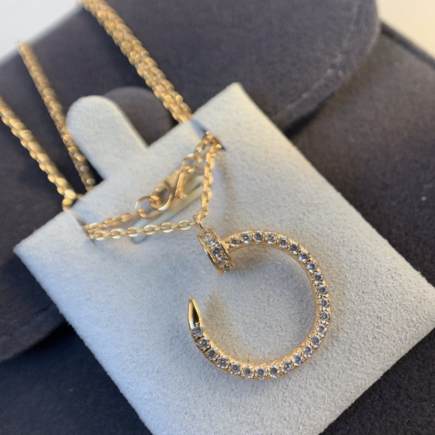 [Royal Top]JUSTE NECKLACE PINK GOLD DIAMONDS