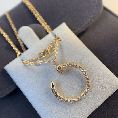 [Royal Top]JUSTE NECKLACE PINK GOLD DIAMONDS