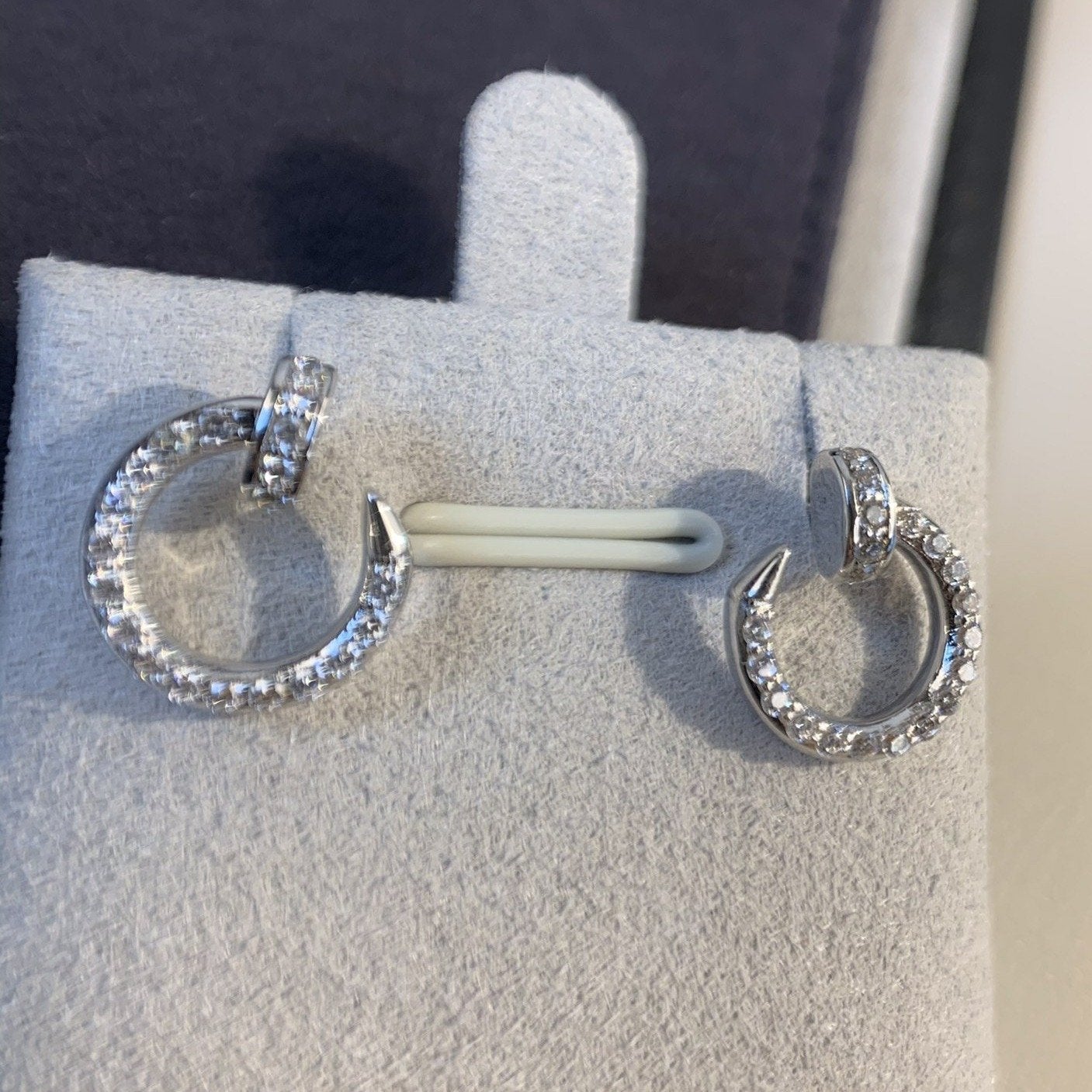 [Royal Top]JUSTE EARRINGS SILVER DIAMONDS