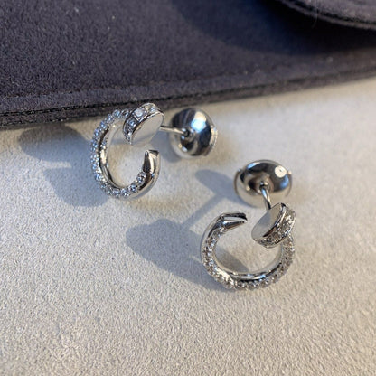 [Royal Top]JUSTE EARRINGS SILVER DIAMONDS