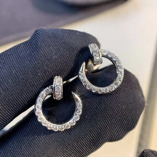 [Royal Top]JUSTE EARRINGS SILVER DIAMONDS
