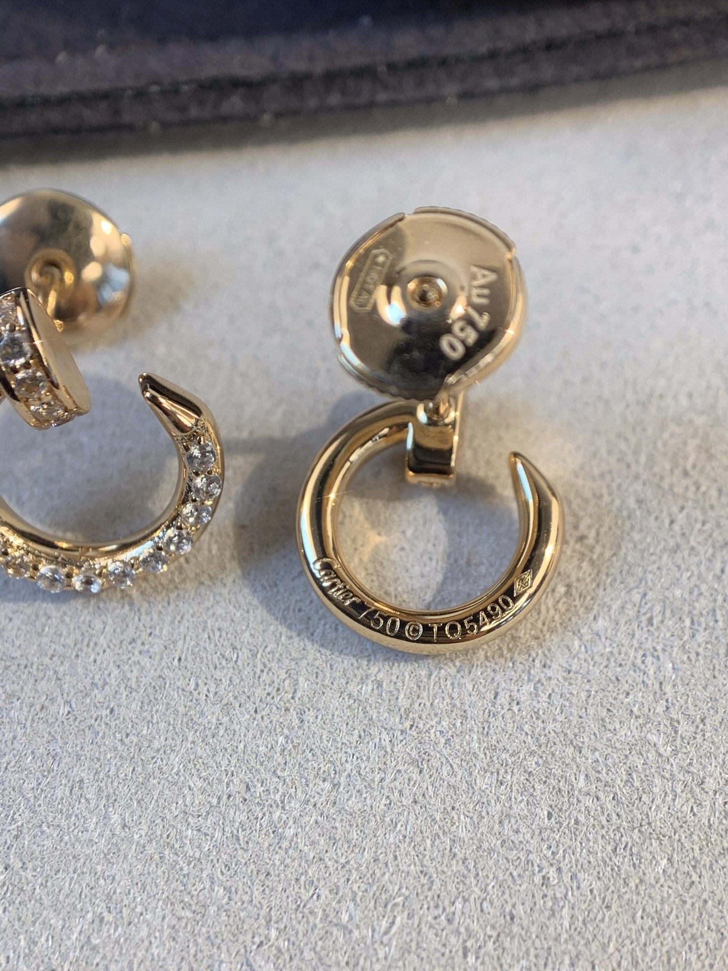 [Royal Top]JUSTE EARRINGS GOLD DIAMONDS