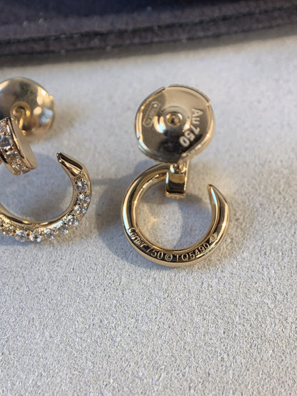 [Royal Top]JUSTE EARRINGS GOLD DIAMONDS