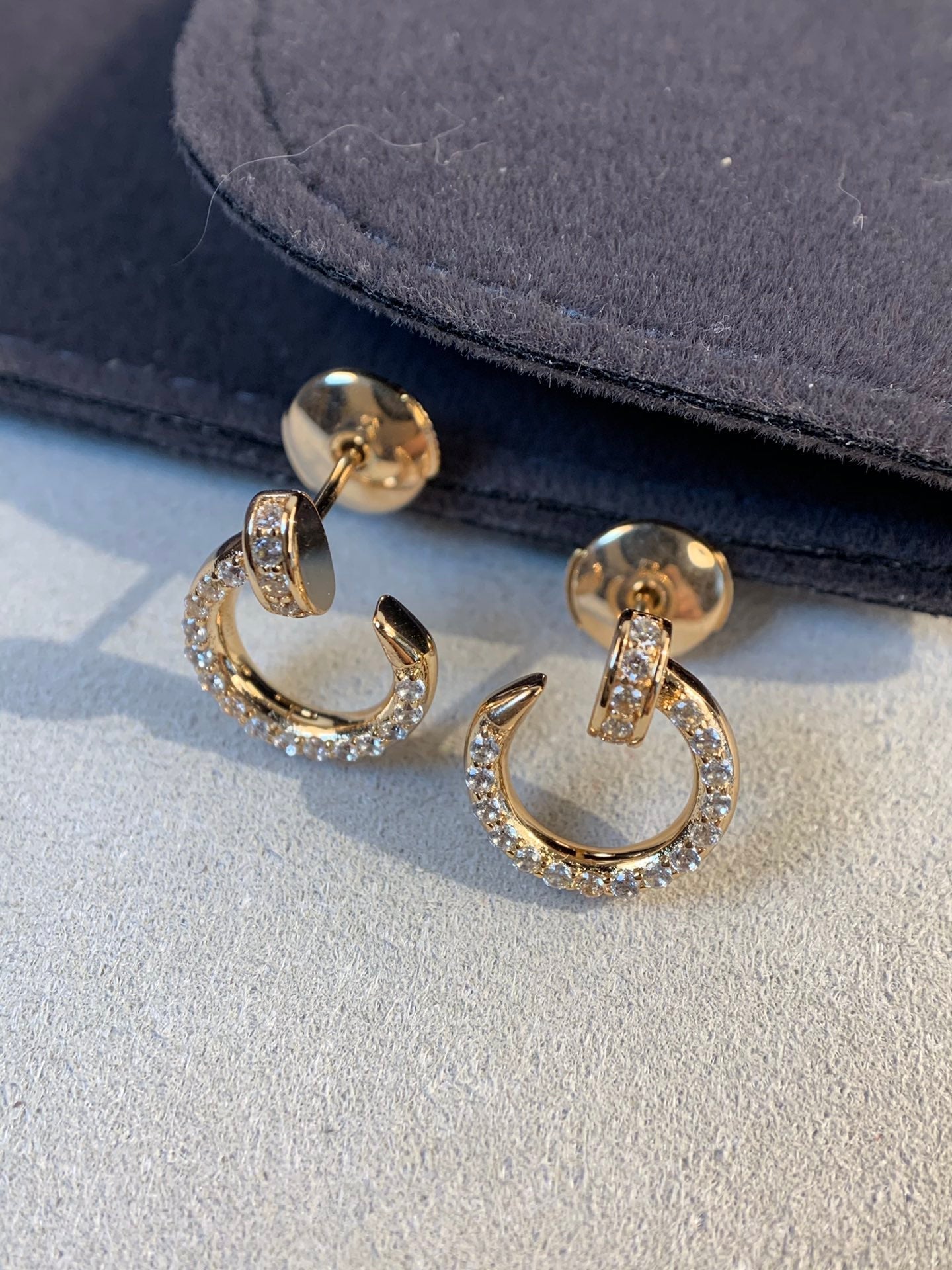 [Royal Top]JUSTE EARRINGS GOLD DIAMONDS