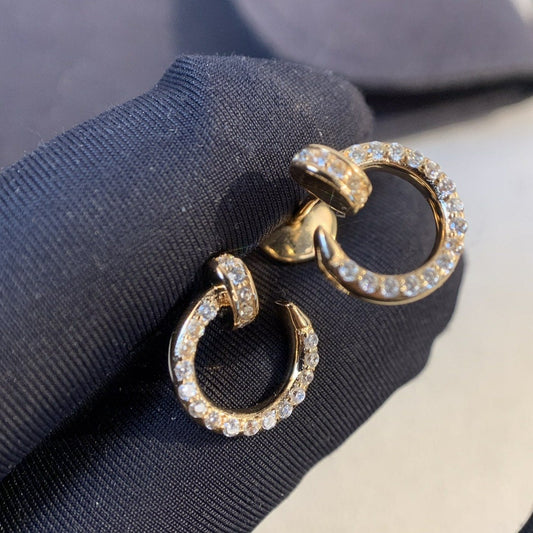 [Royal Top]JUSTE EARRINGS GOLD DIAMONDS