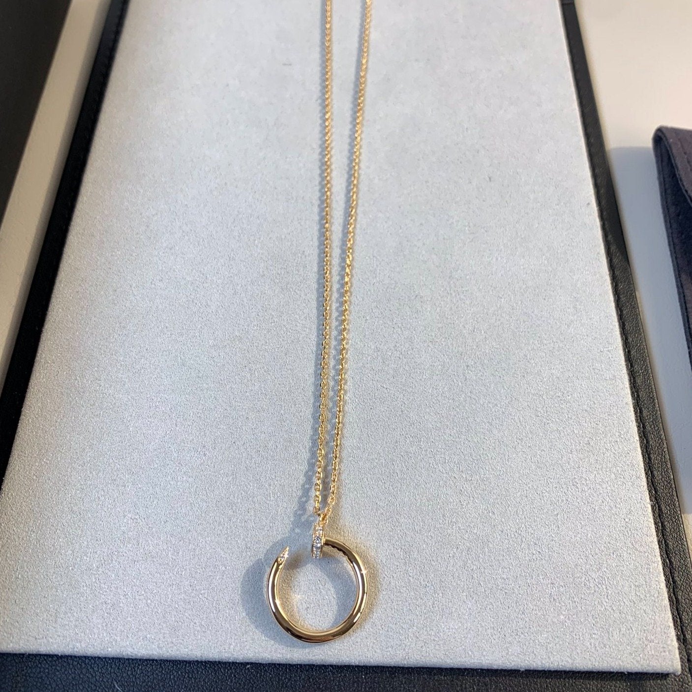 [Royal Top]JUSTE NECKLACE PINK GOLD