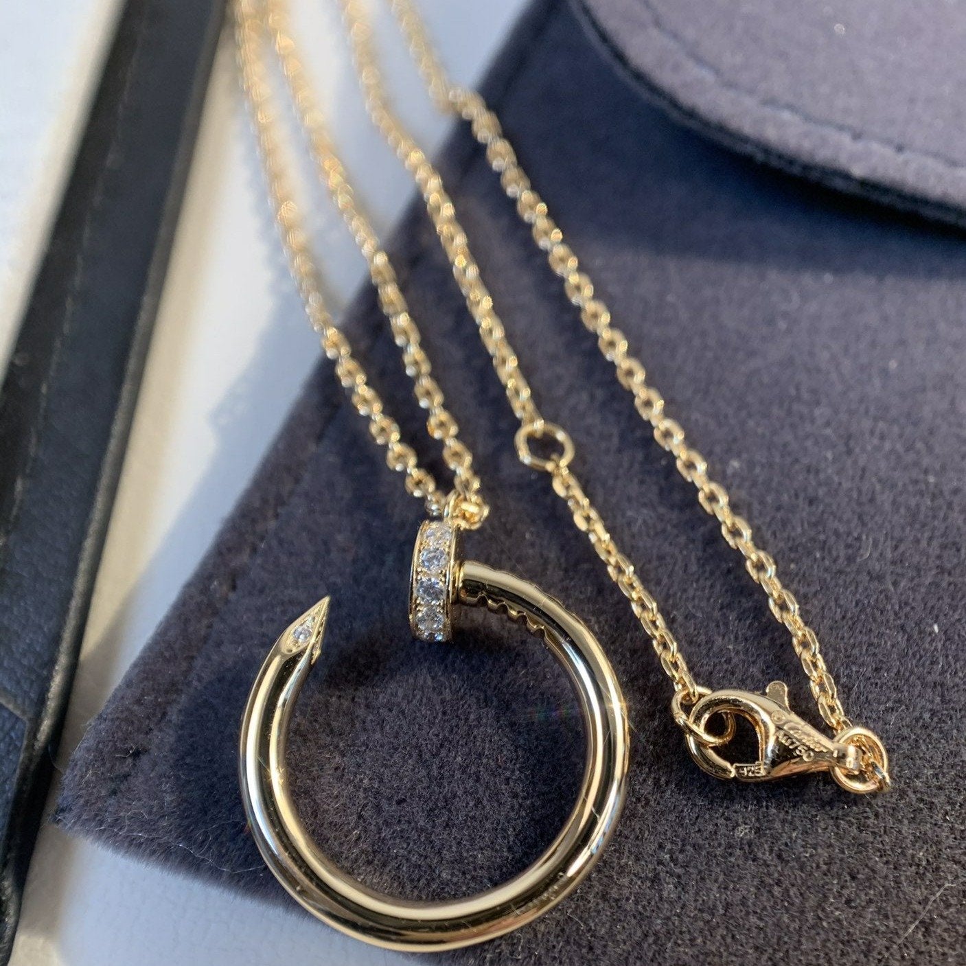 [Royal Top]JUSTE NECKLACE PINK GOLD
