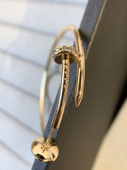[Royal Top]JUSTE EARRINGS GOLD DIAMONDS 1.8MM