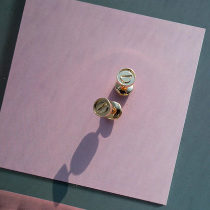 [Royal Top]LOVE EARRINGS PINK GOLD 10MM