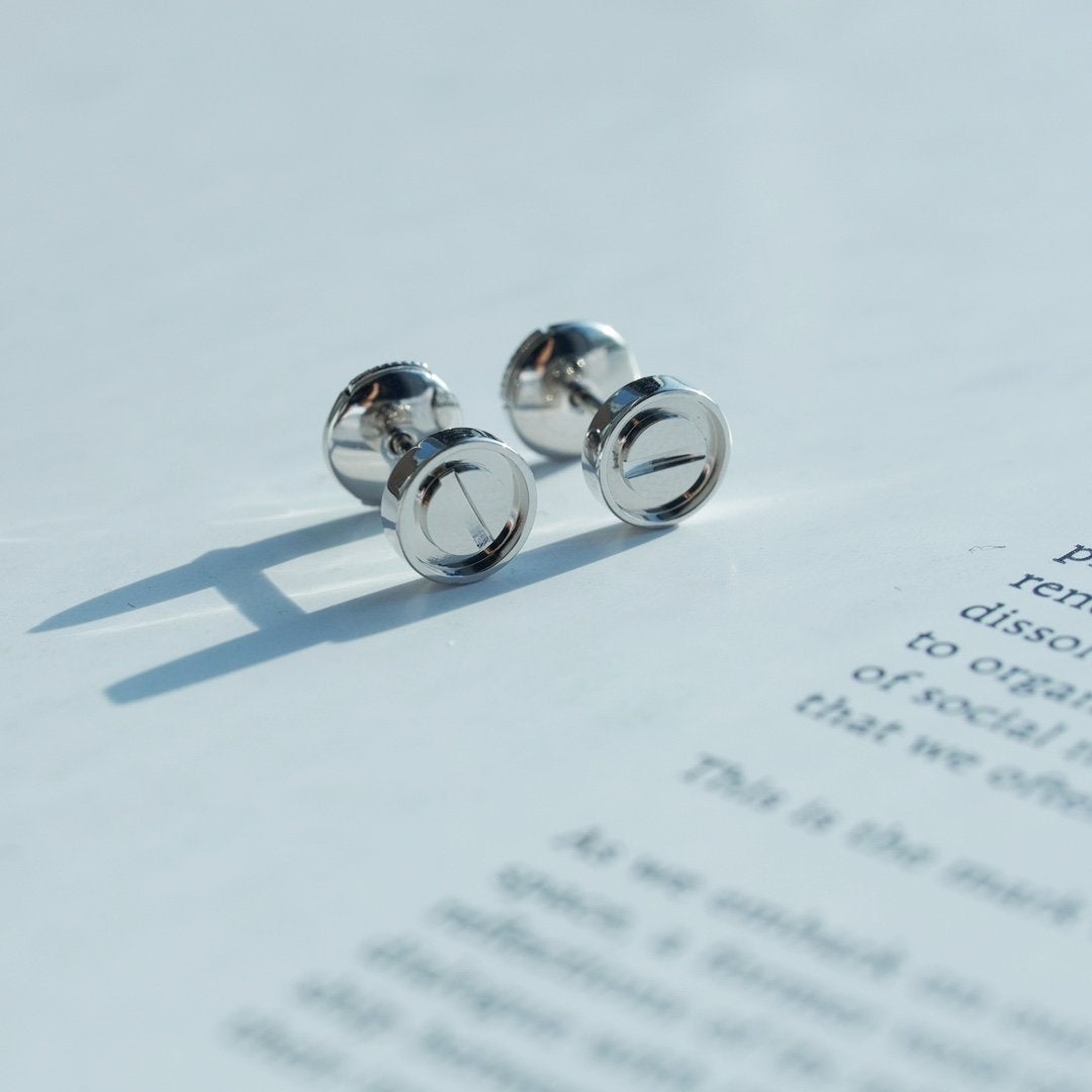 [Royal Top]LOVE EARRINGS SILVER 10MM