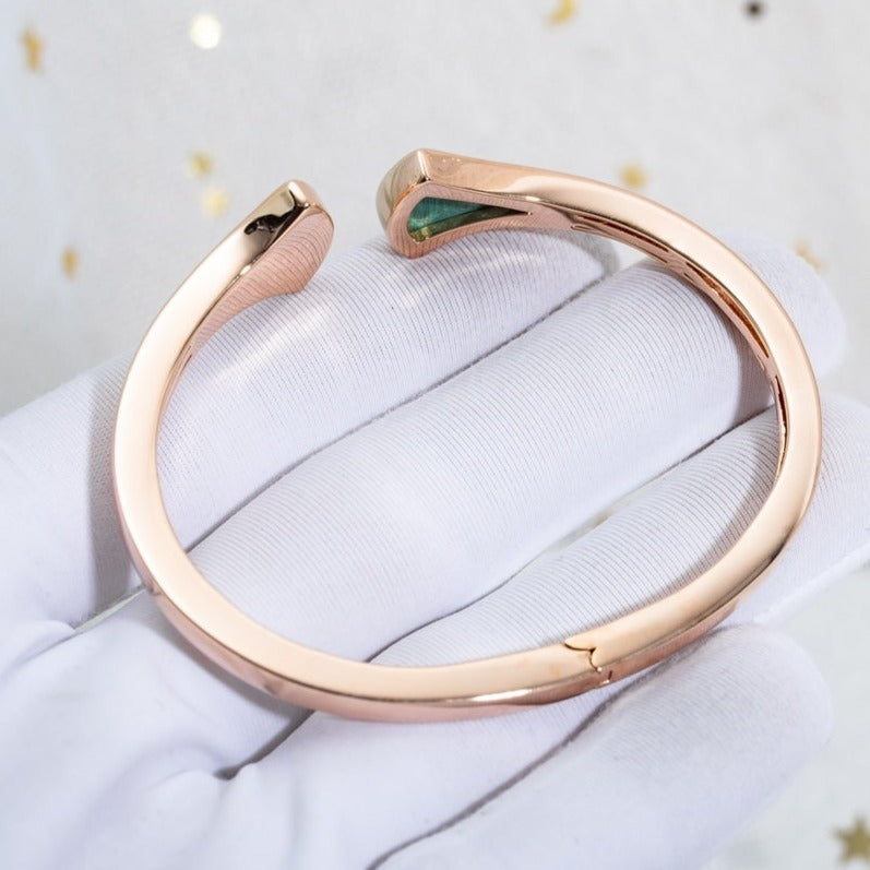 [Royal Top]DREAM BRACELET OPEN MALACHITE PINK GOLD