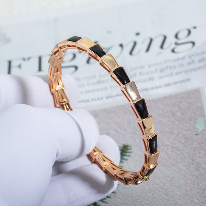 [Royal Top]SERPENTI BRACELET PINK GOLD ONYX
