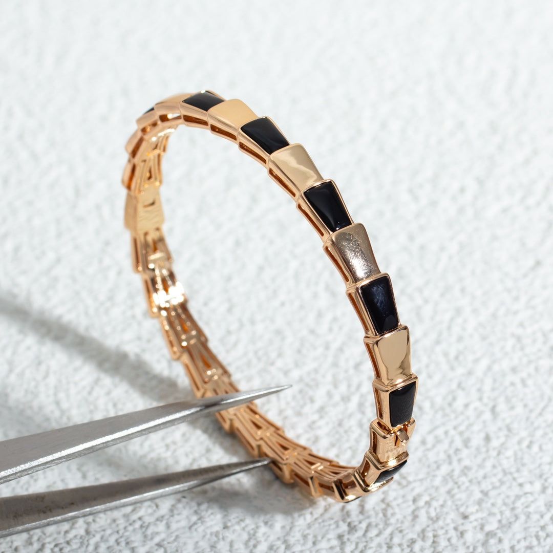 [Royal Top]SERPENTI BRACELET PINK GOLD ONYX