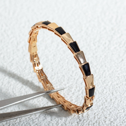 [Royal Top]SERPENTI BRACELET PINK GOLD ONYX